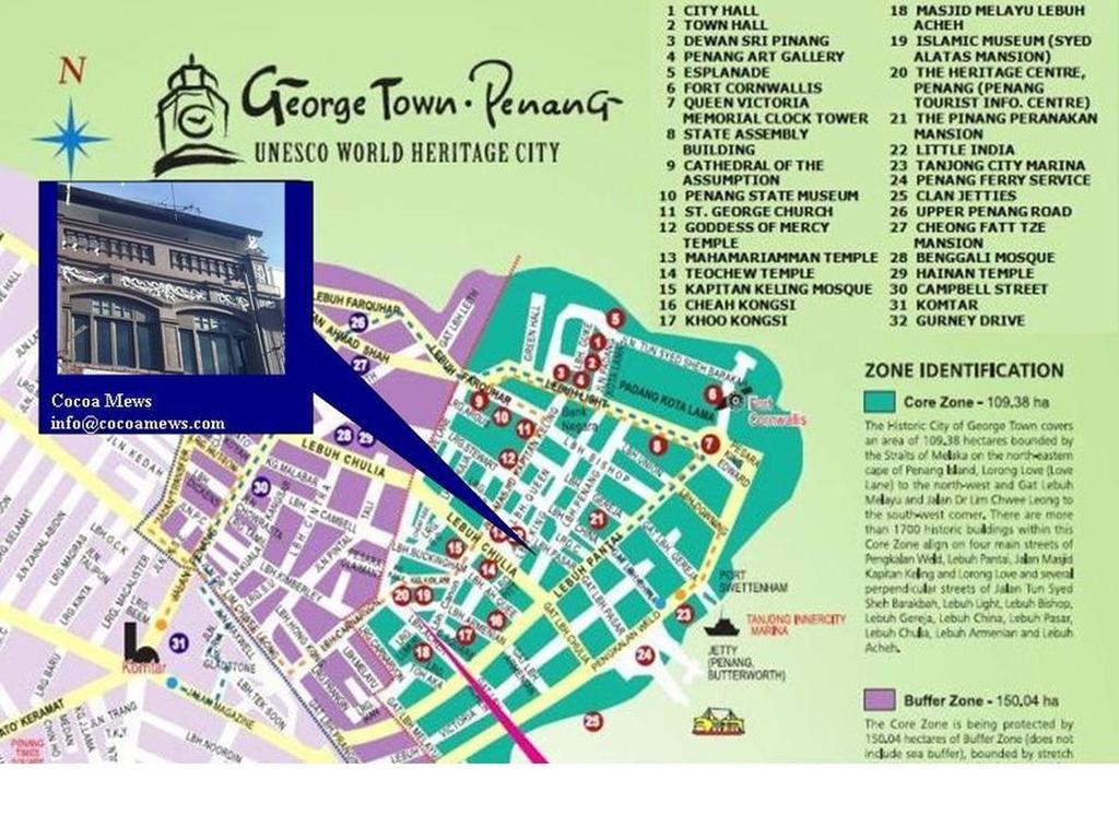 Cocoa Mews Cafe And Homestay George Town Exterior foto